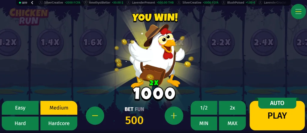 Chicken Run game demo